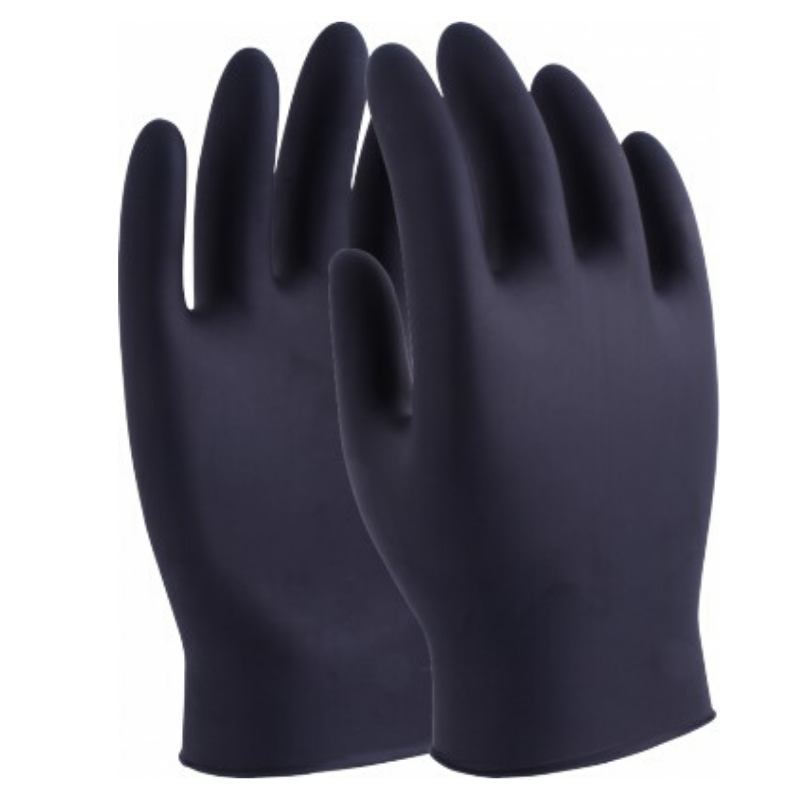DG Maxim Black Nitrile Disposable Gloves