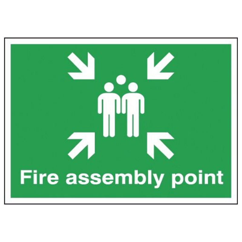 Fire Assembly Point Sign 594mm x 420mm